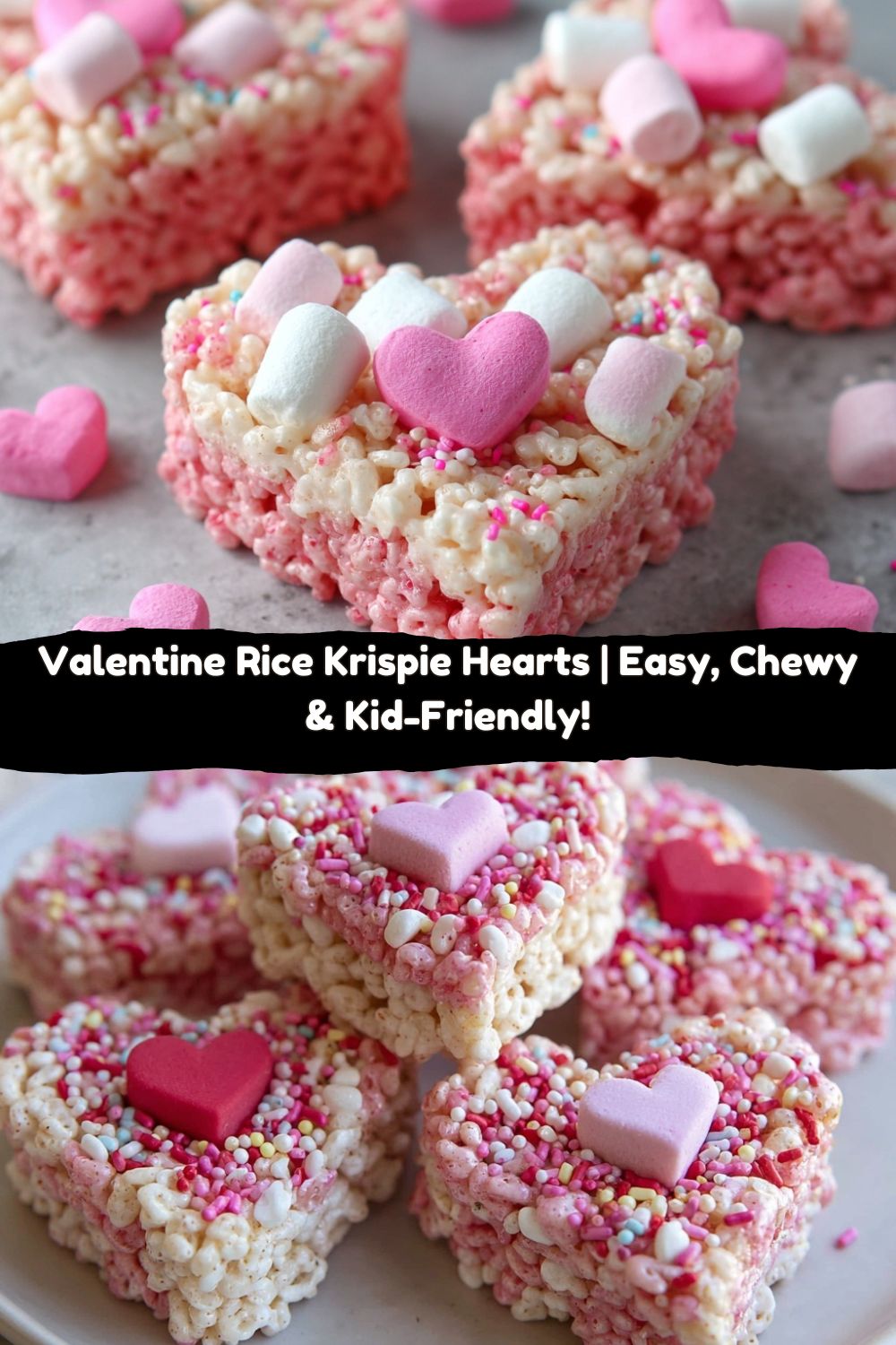 Valentine Rice Krispie Hearts