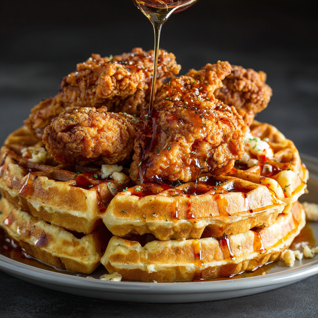Southern Fried Chicken and Waffles