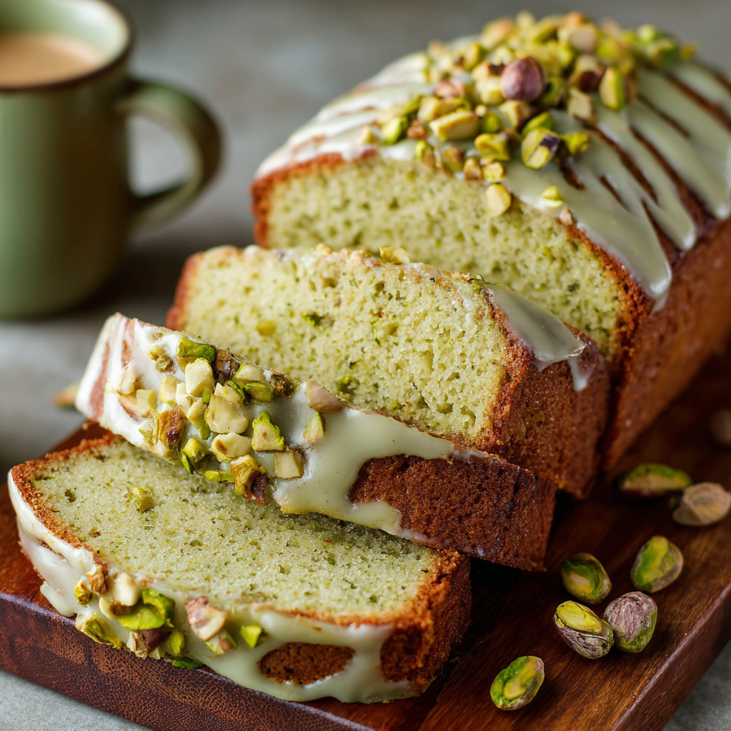 Pistachio Pudding Bread