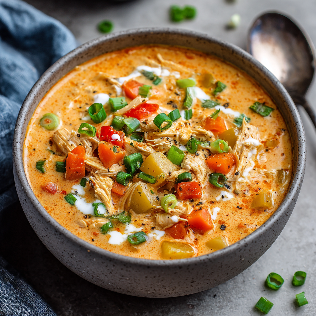 Creamy Buffalo Chicken Soup