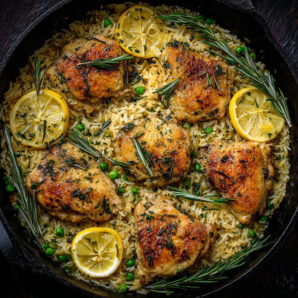 Lemon Butter Chicken & Herbed Rice