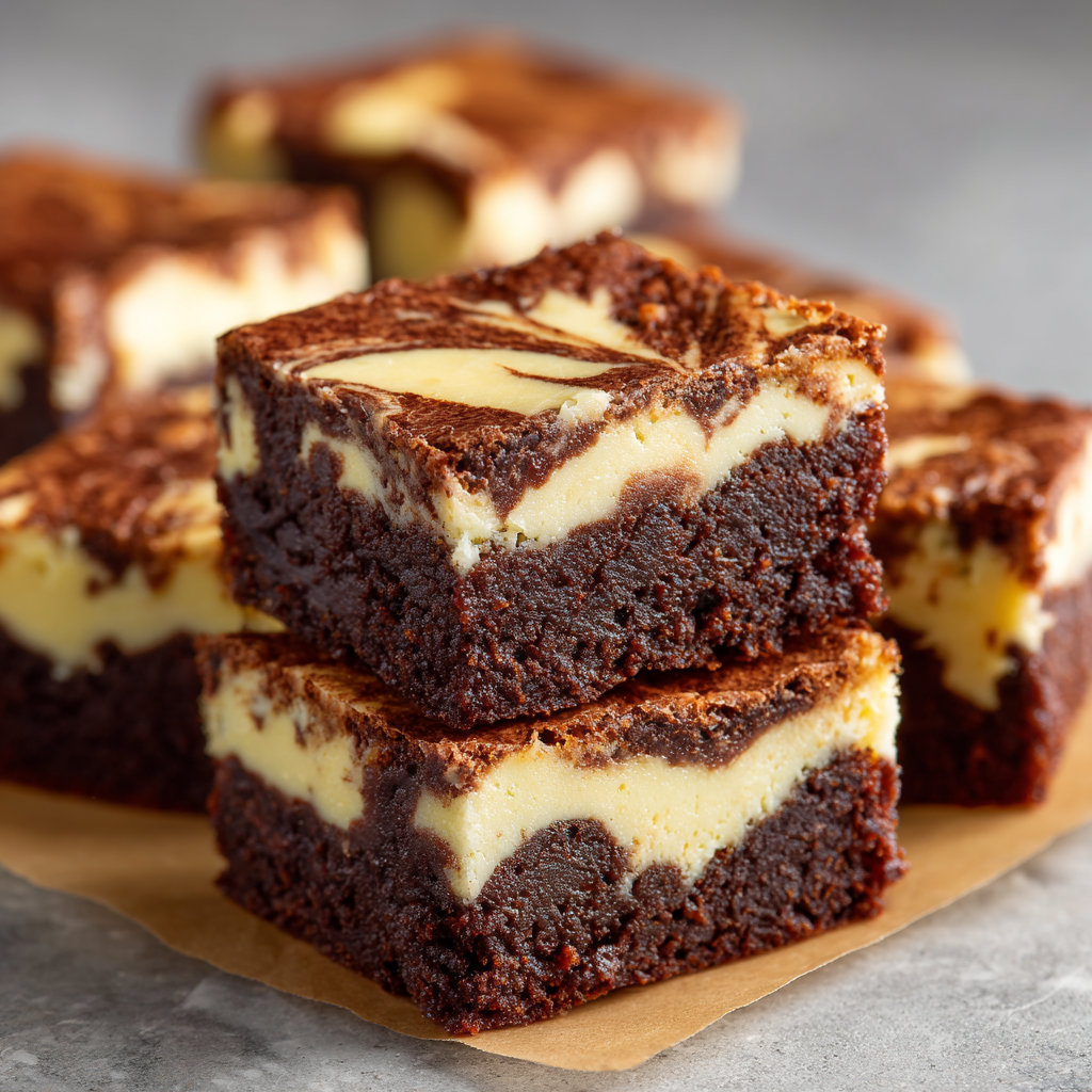 Fudgy Cream Cheese Brownies