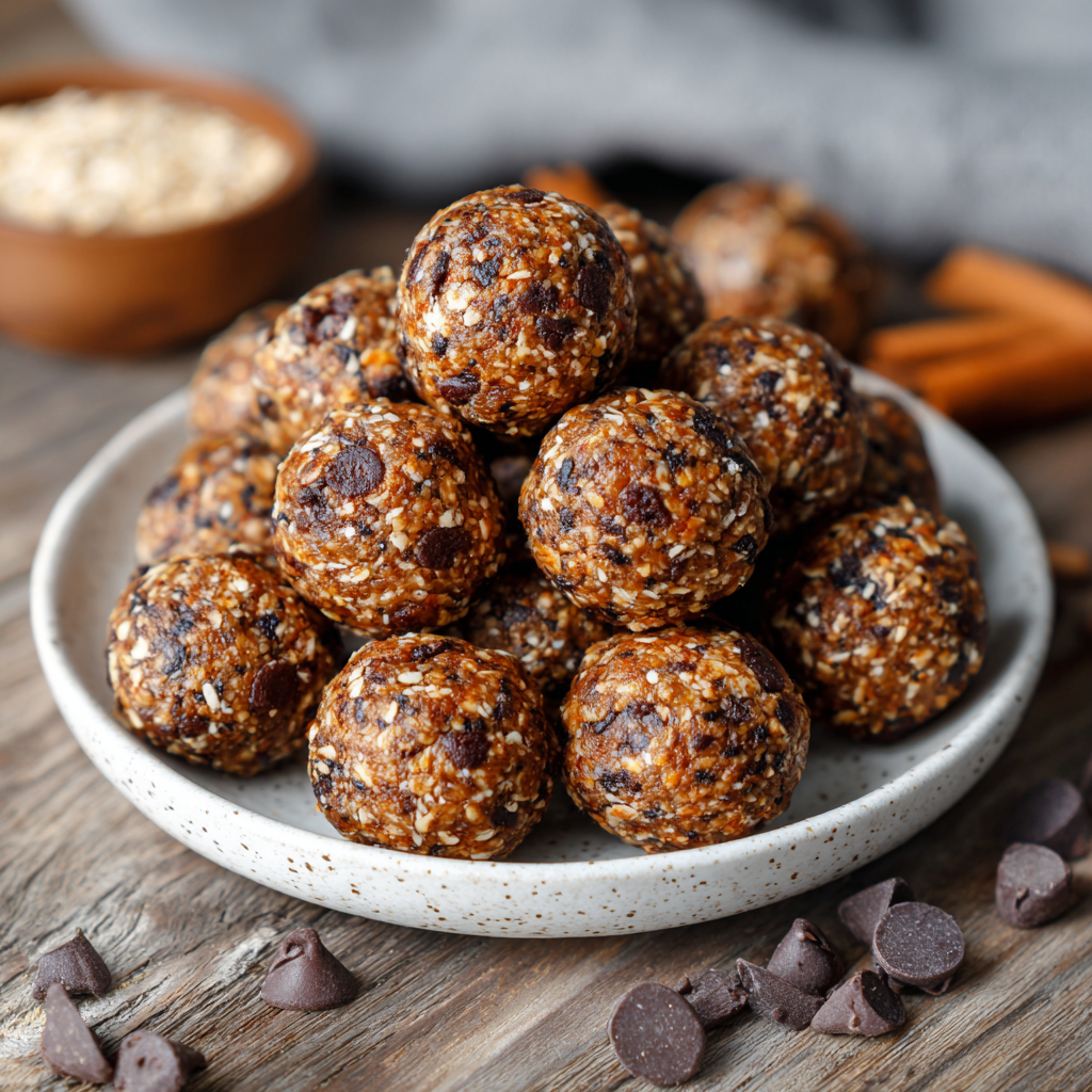 Chocolate Oatmeal Energy Balls