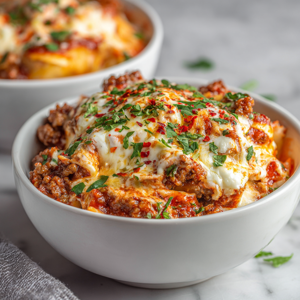 Cottage Cheese Lasagna Bowls