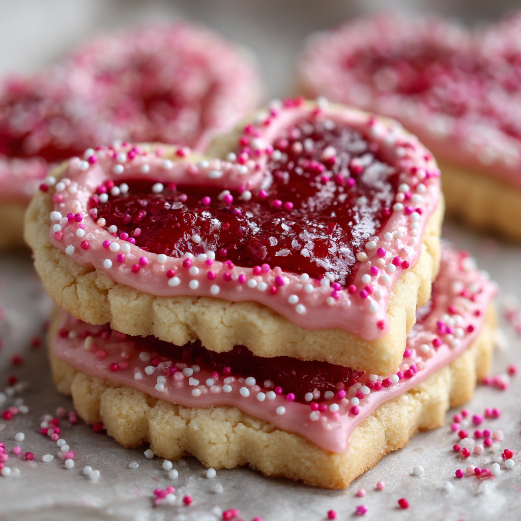 Raspberry Sugar Cookies (Heart-Shaped Hand Pies)