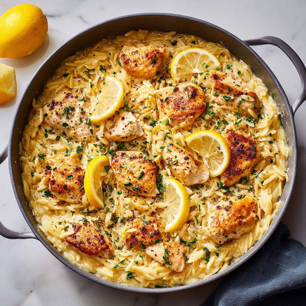 Creamy Lemon Chicken Orzo