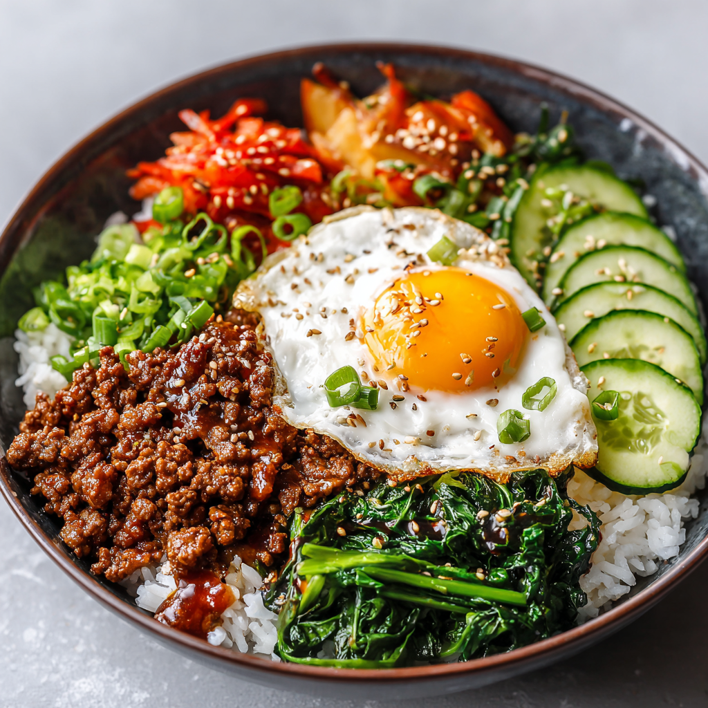 Quick Korean Ground Beef Bowl