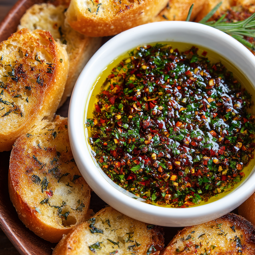 Olive Oil Dip with Warm Bread