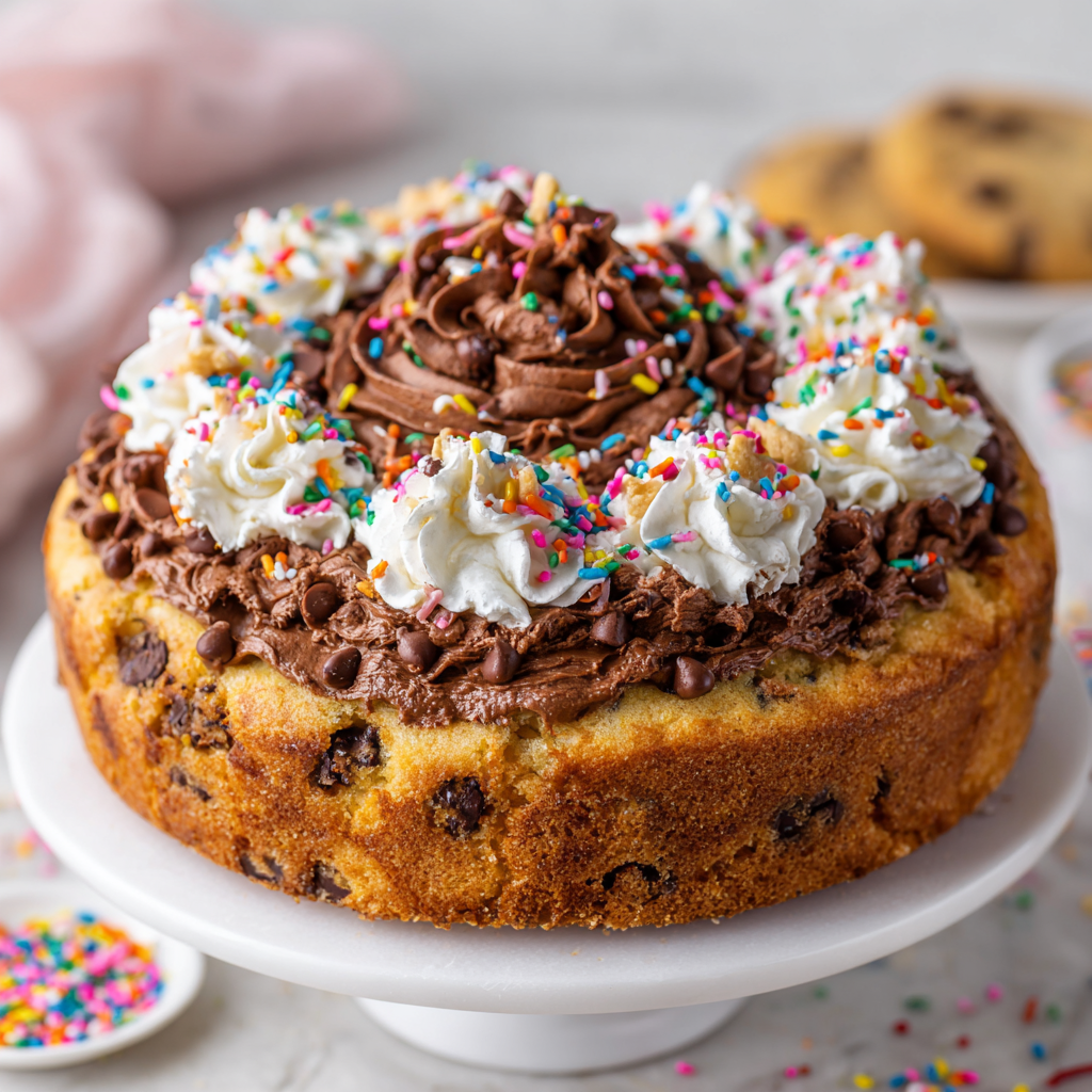 Chocolate Chip Cookie Cake