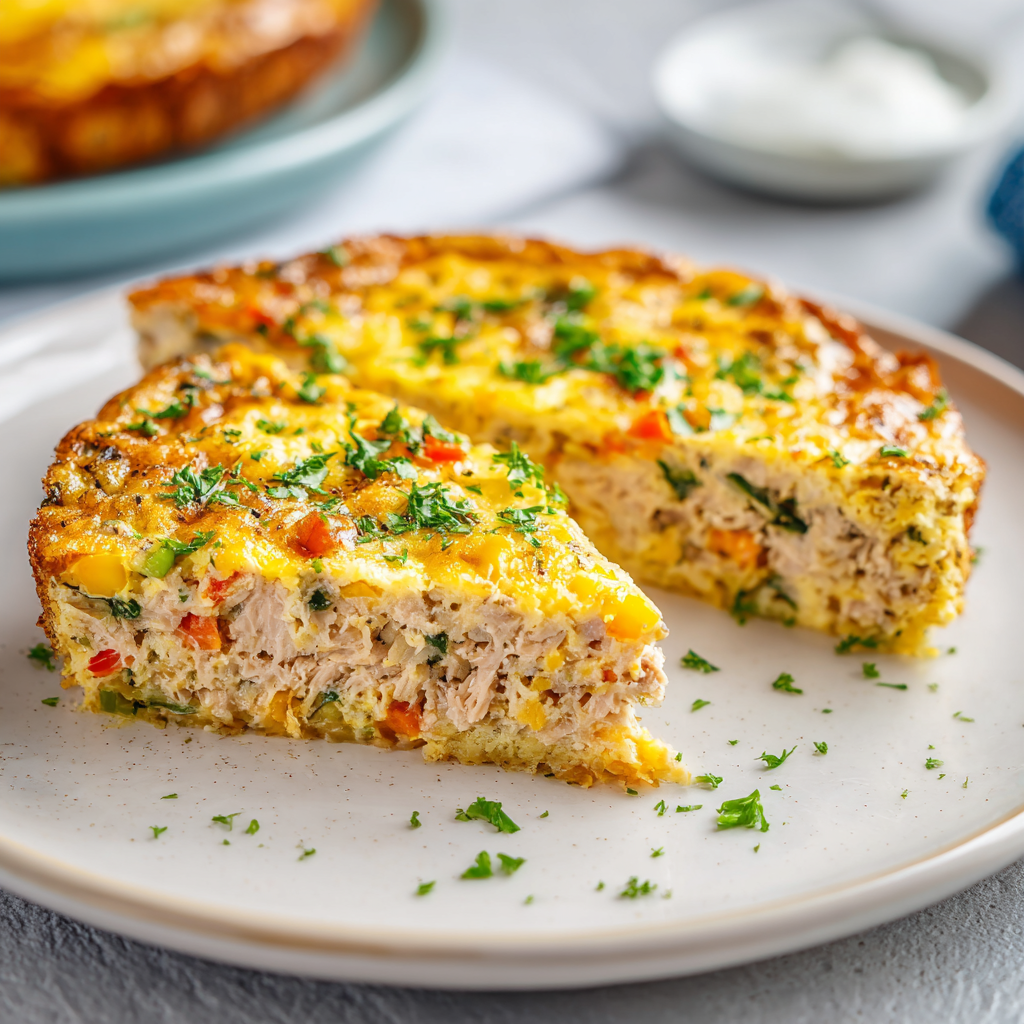 Crustless Tuna Quiche