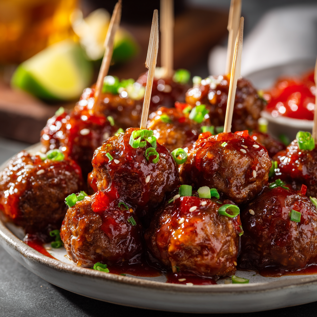 Sweet and Spicy Meatballs