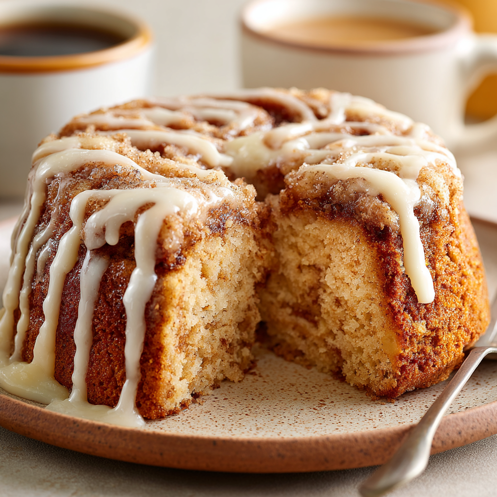 Overnight Crockpot Breakfast Cake