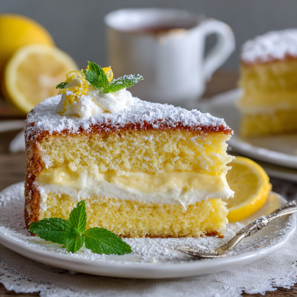 Italian Lemon Cream Cake