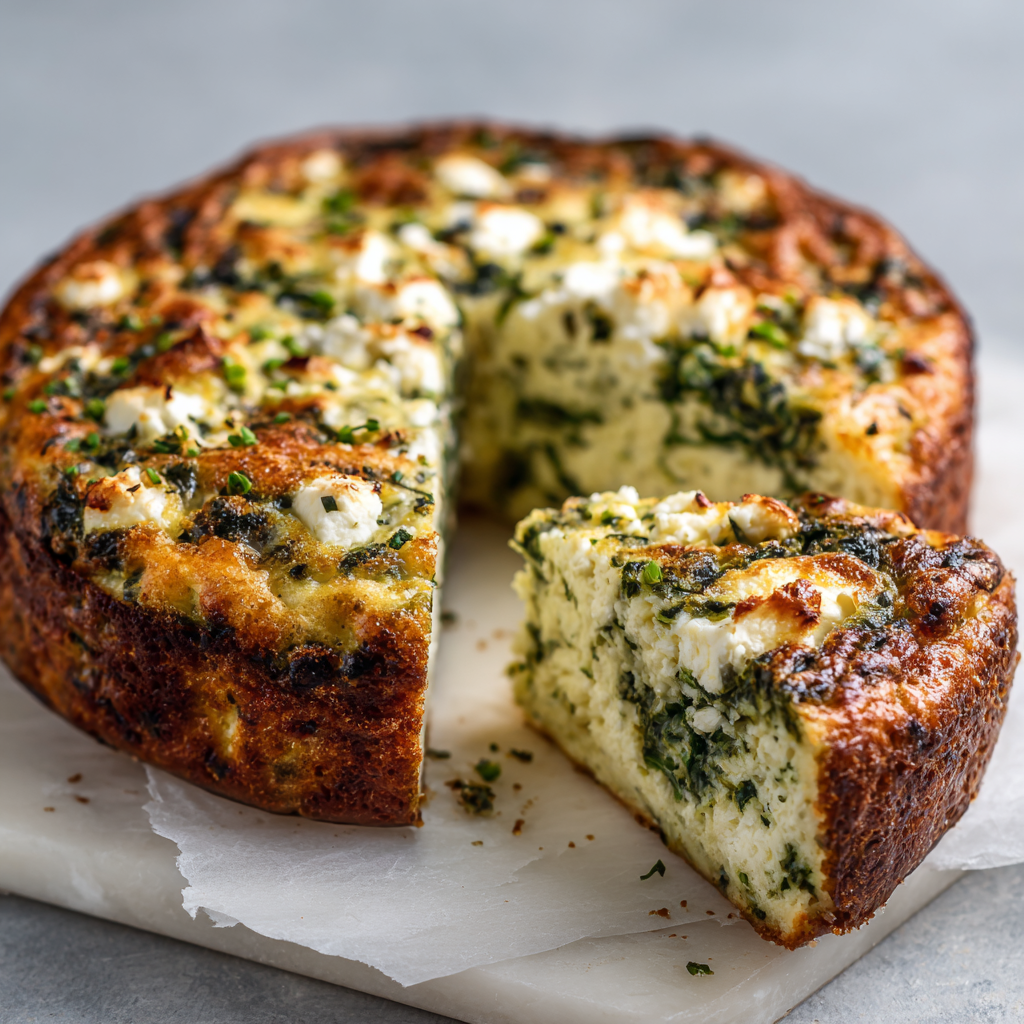 Sourdough Spinach & Feta Bake