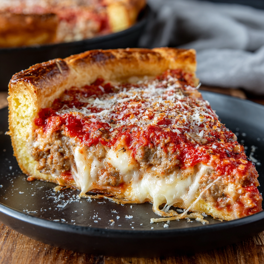 Chicago-Style Deep Dish Pizza