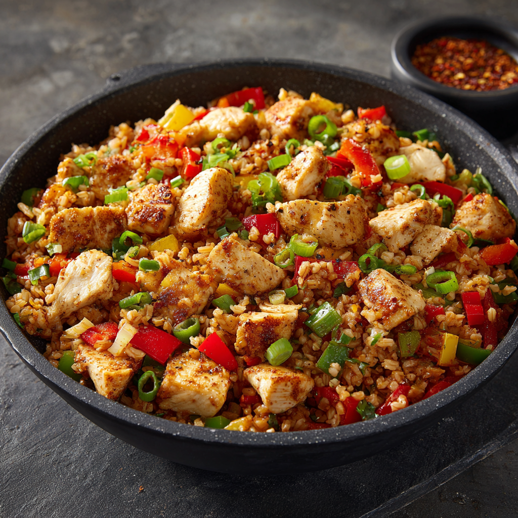 High-Protein Chicken & Veggie Grain Bowl