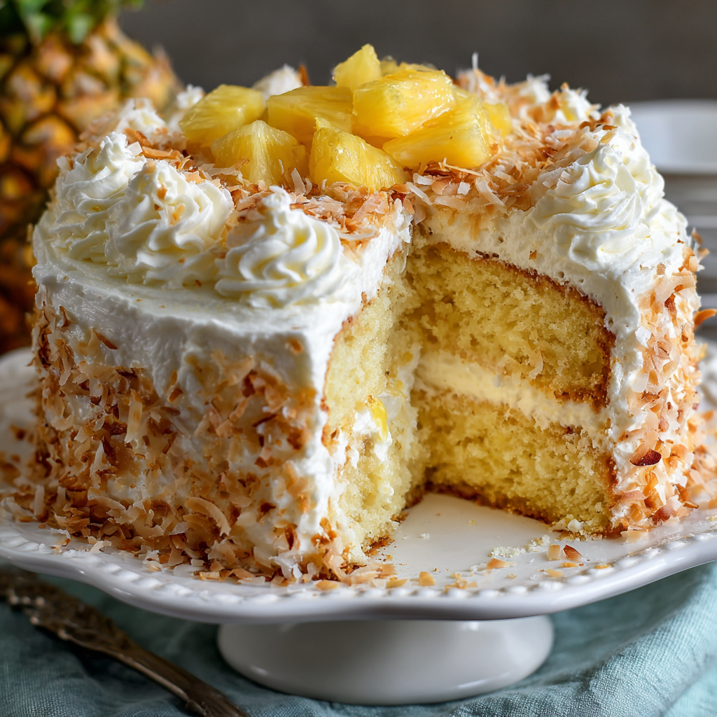 Pineapple Coconut Dream Cake