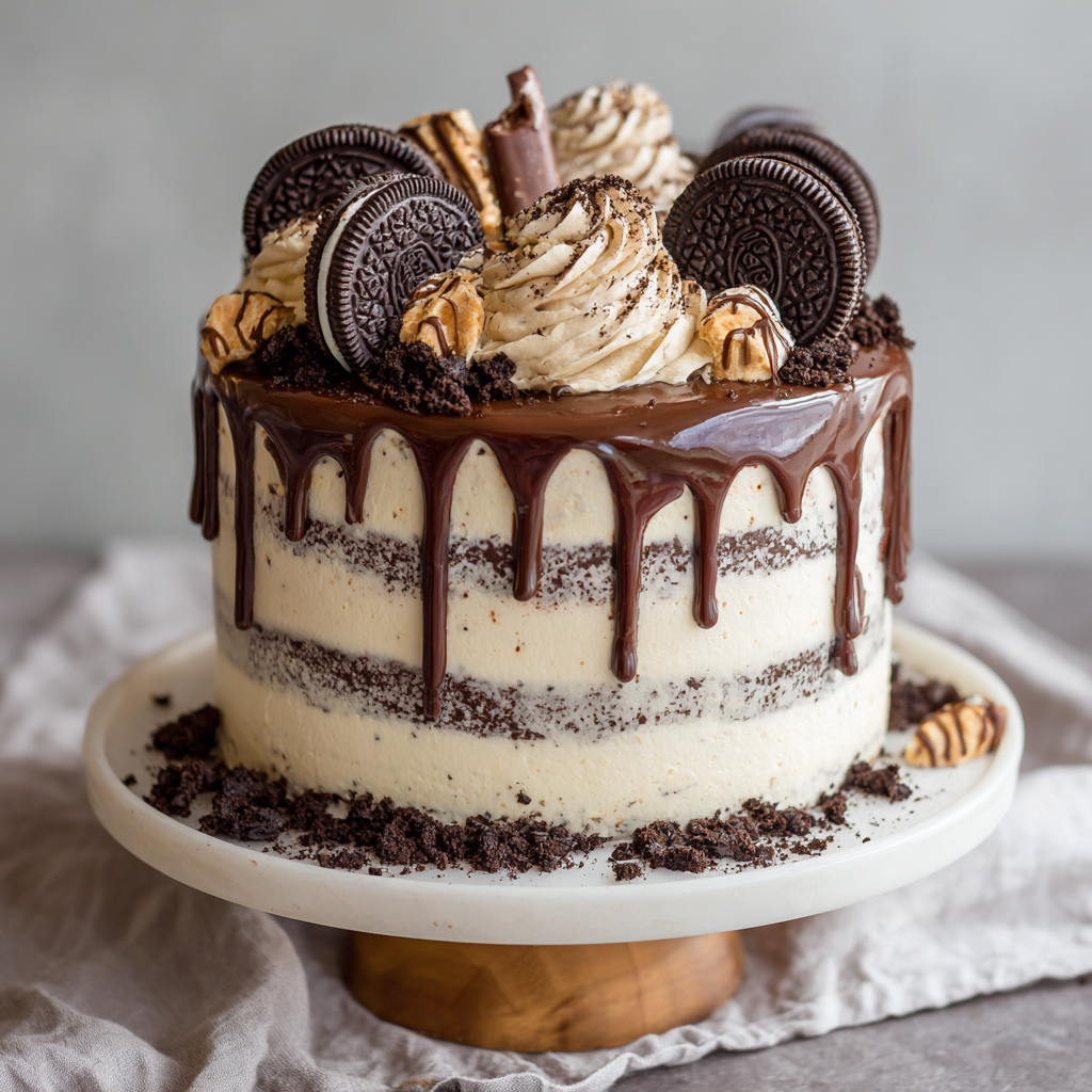 Cookies and Cream Drip Cake