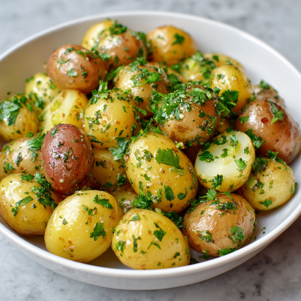 Buttery Parsley Baby Potatoes