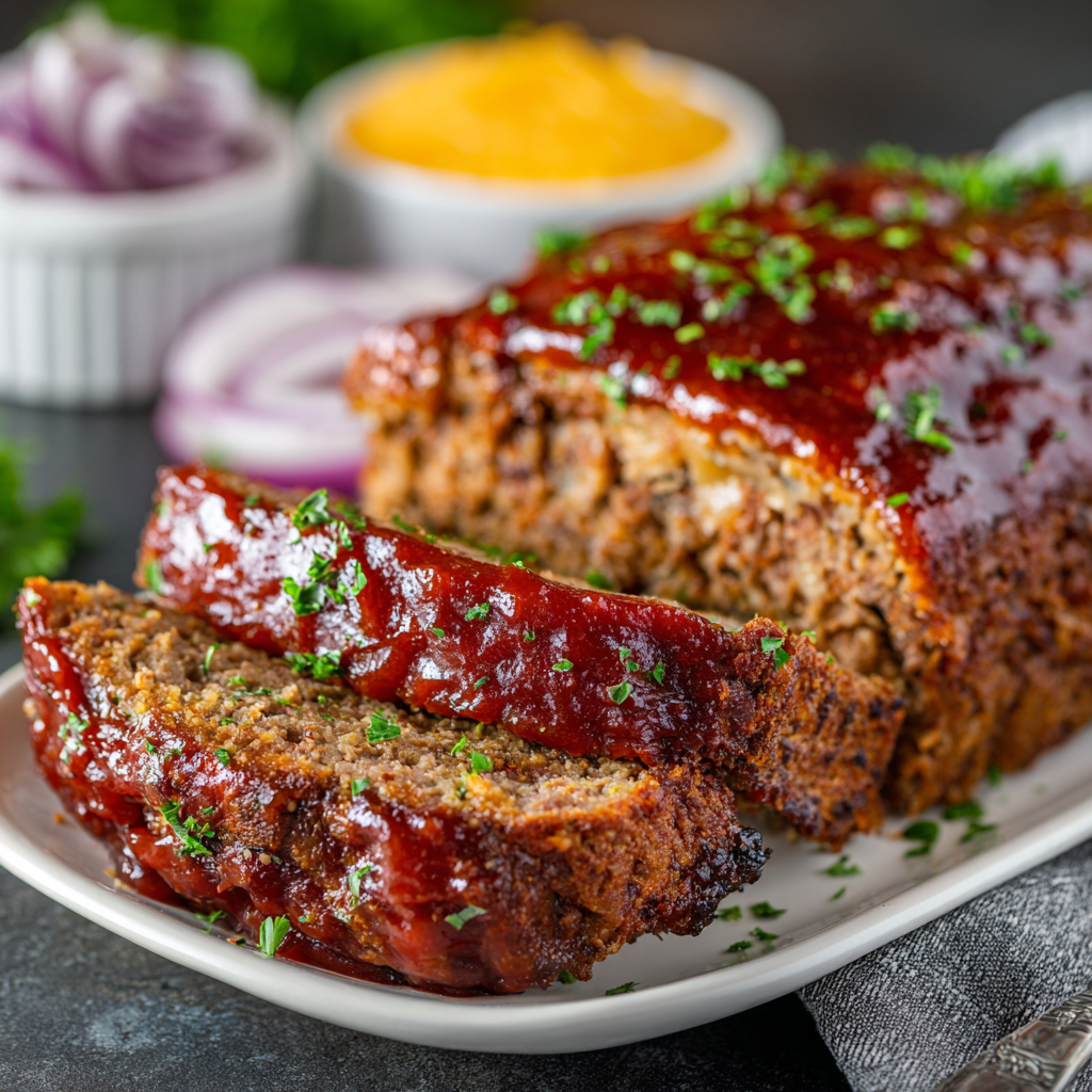 The Best Glazed Meatloaf