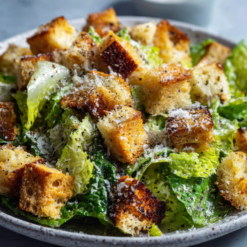 Sourdough Caesar Croutons (Healthier)