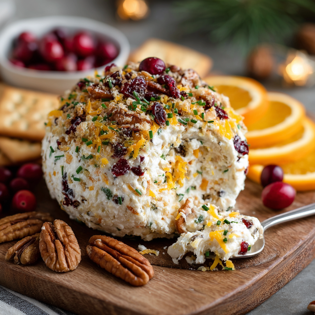 Holiday Cranberry Cheese Ball