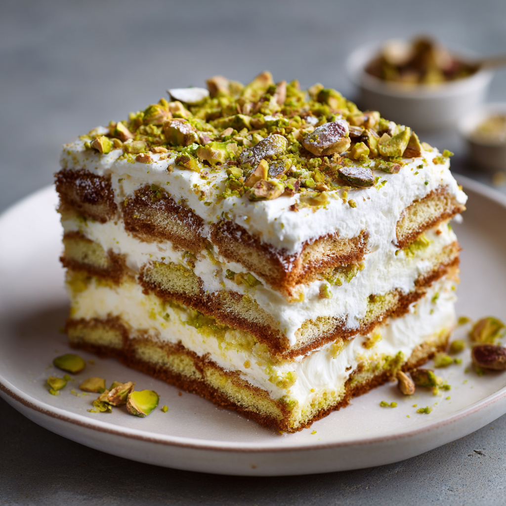 Pistachio Tiramisu
