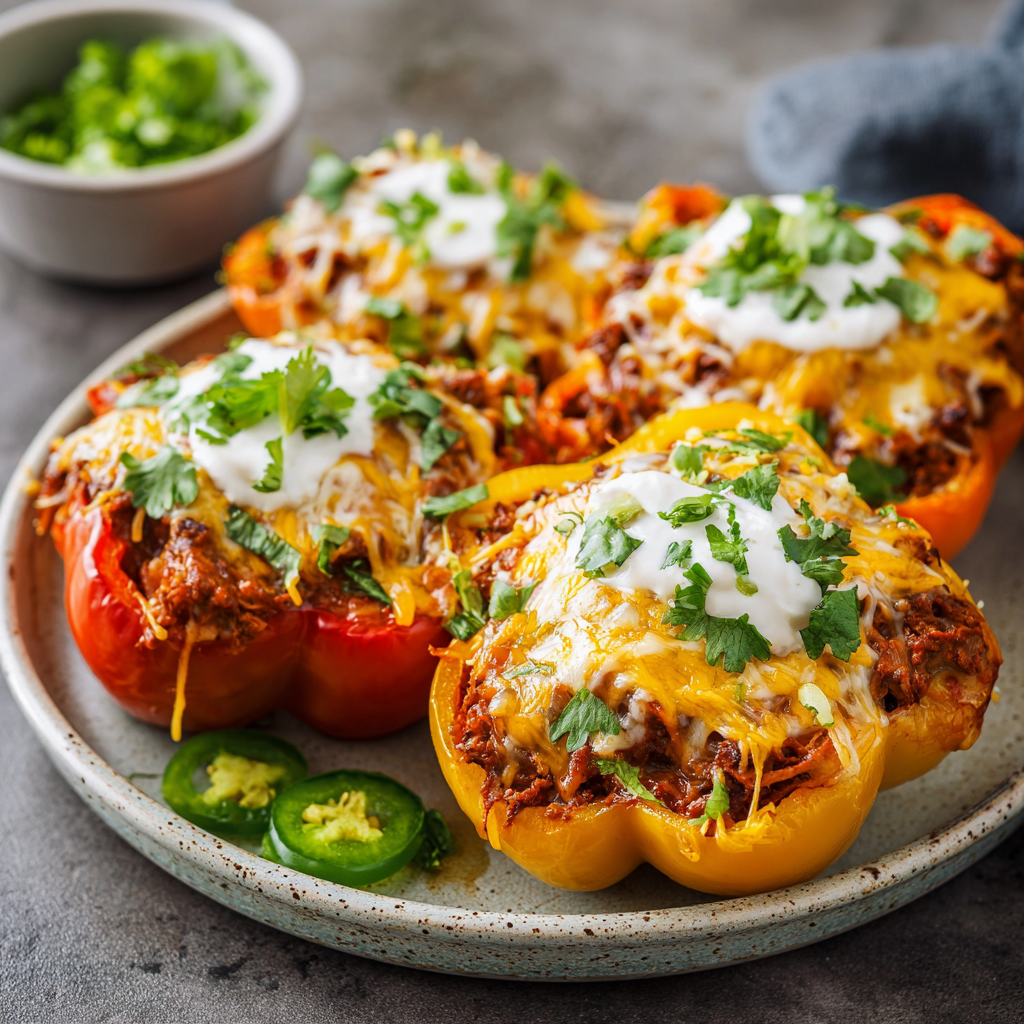 Enchilada-Stuffed Bell Peppers