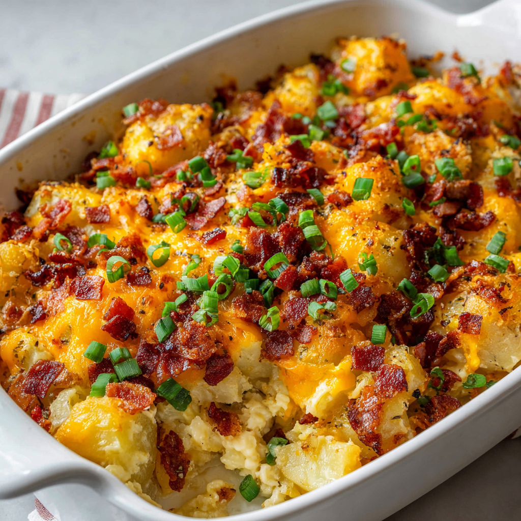 Bacon Cheddar Potato Casserole