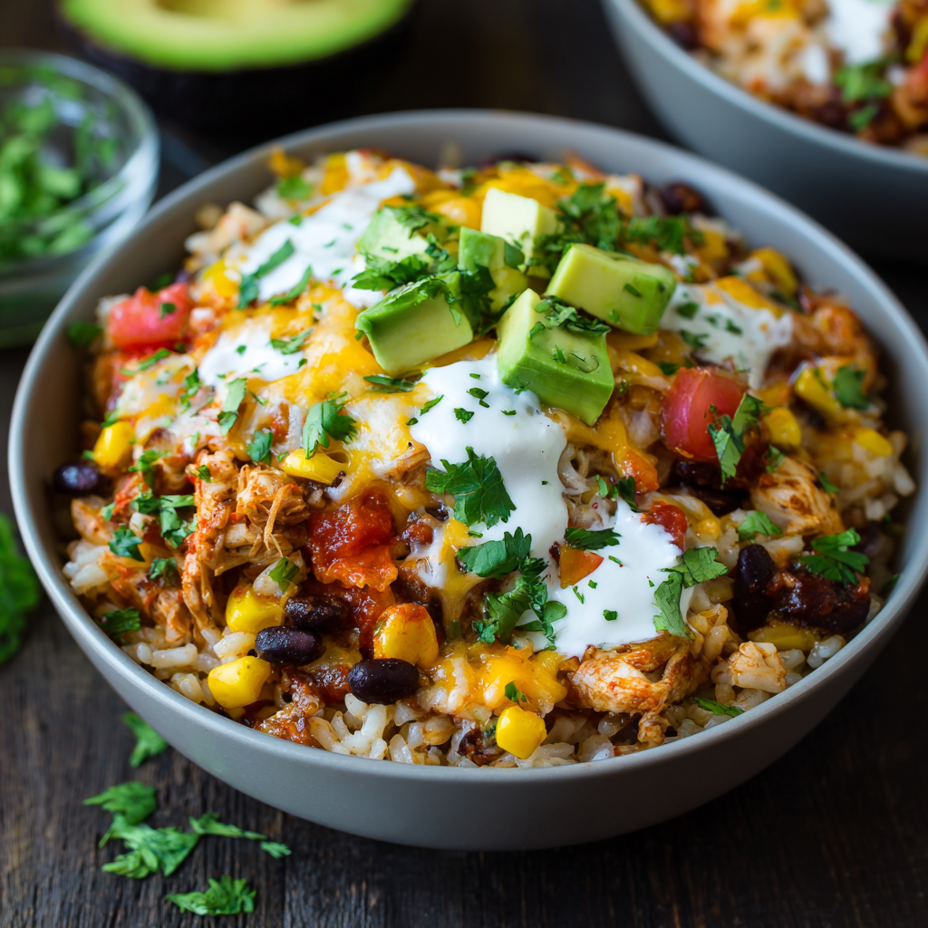 Southwest Fiesta Chicken & Rice Bowls