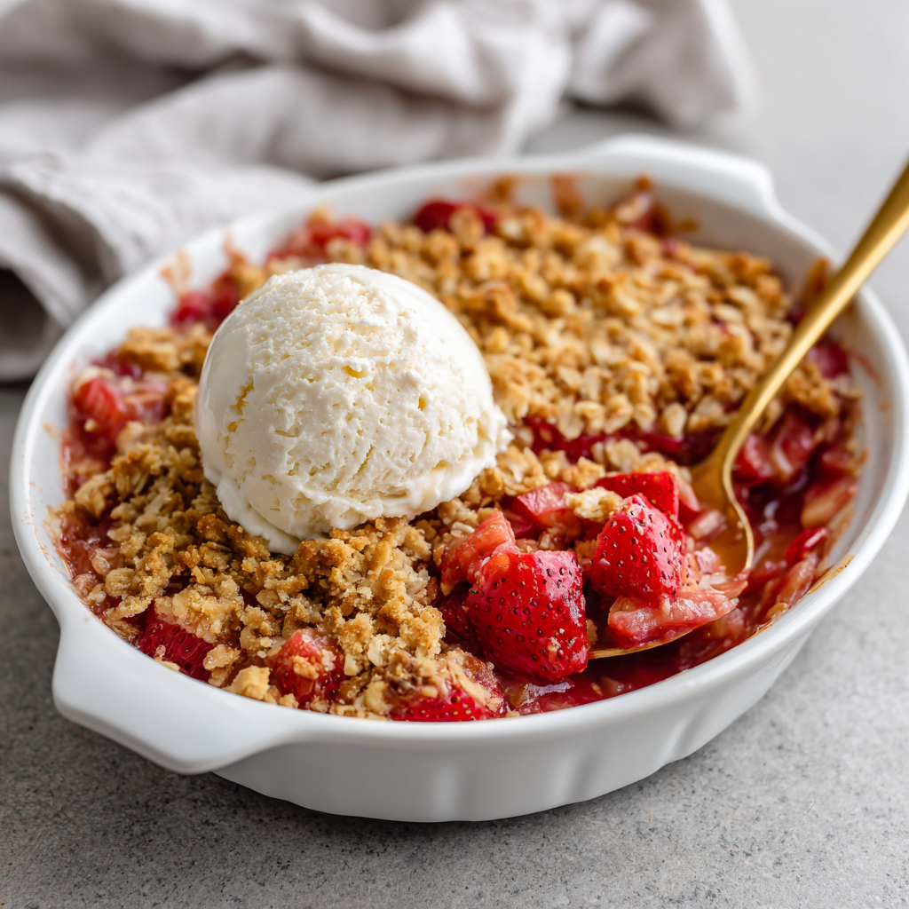 Strawberry Rhubarb Crisp