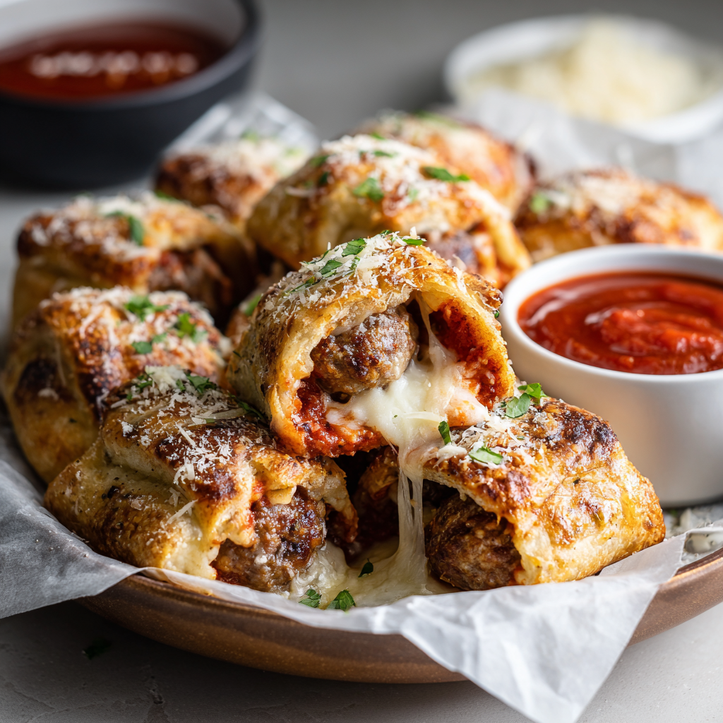 Meatball Parm in a Blanket