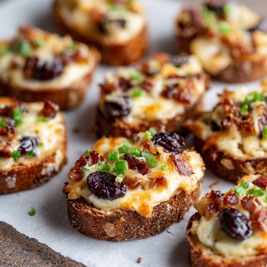 Cheesy Swiss & Olive Rye Bites