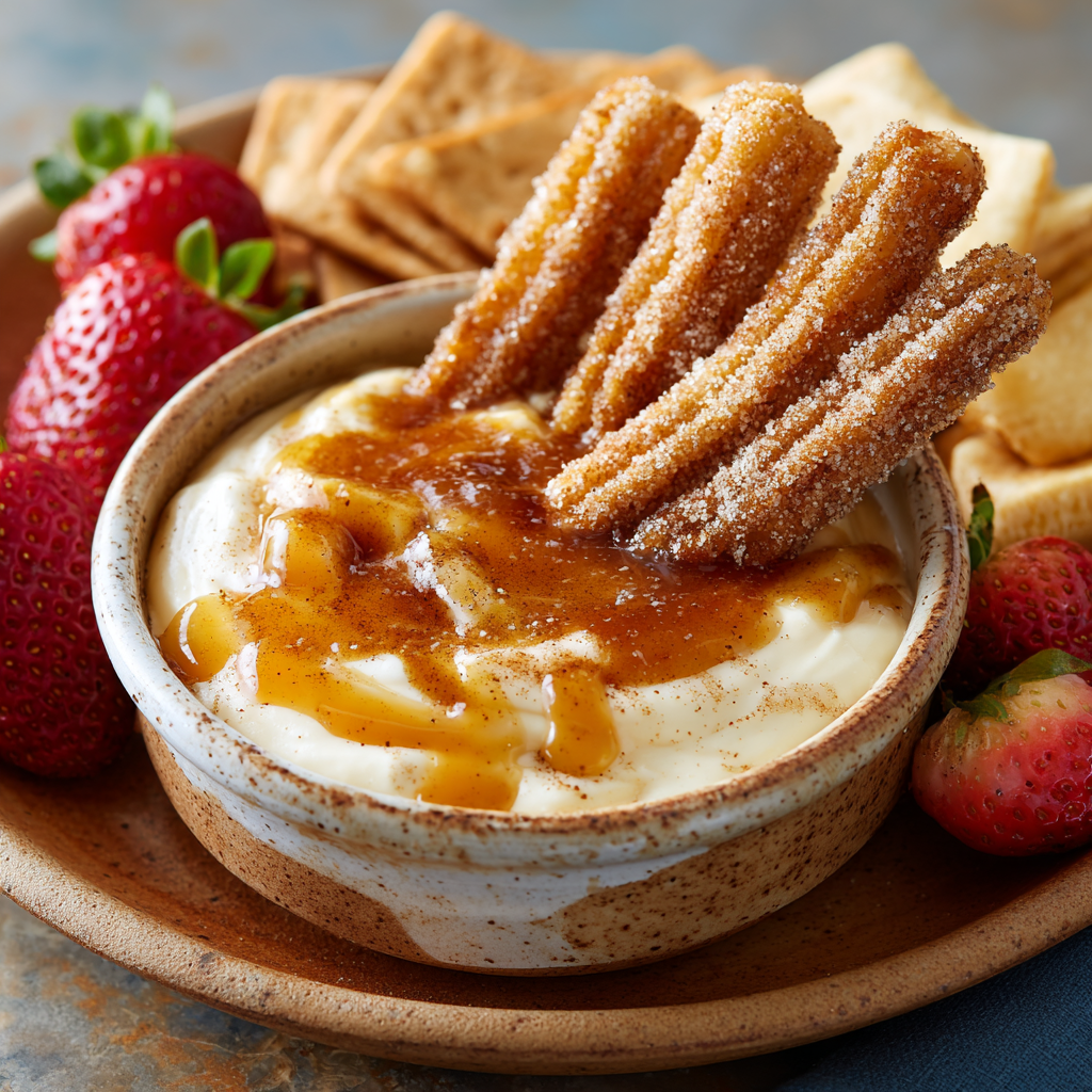 Crockpot Churro Cheesecake Dip