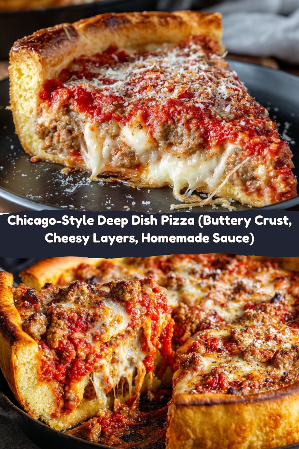 Chicago-Style Deep Dish Pizza