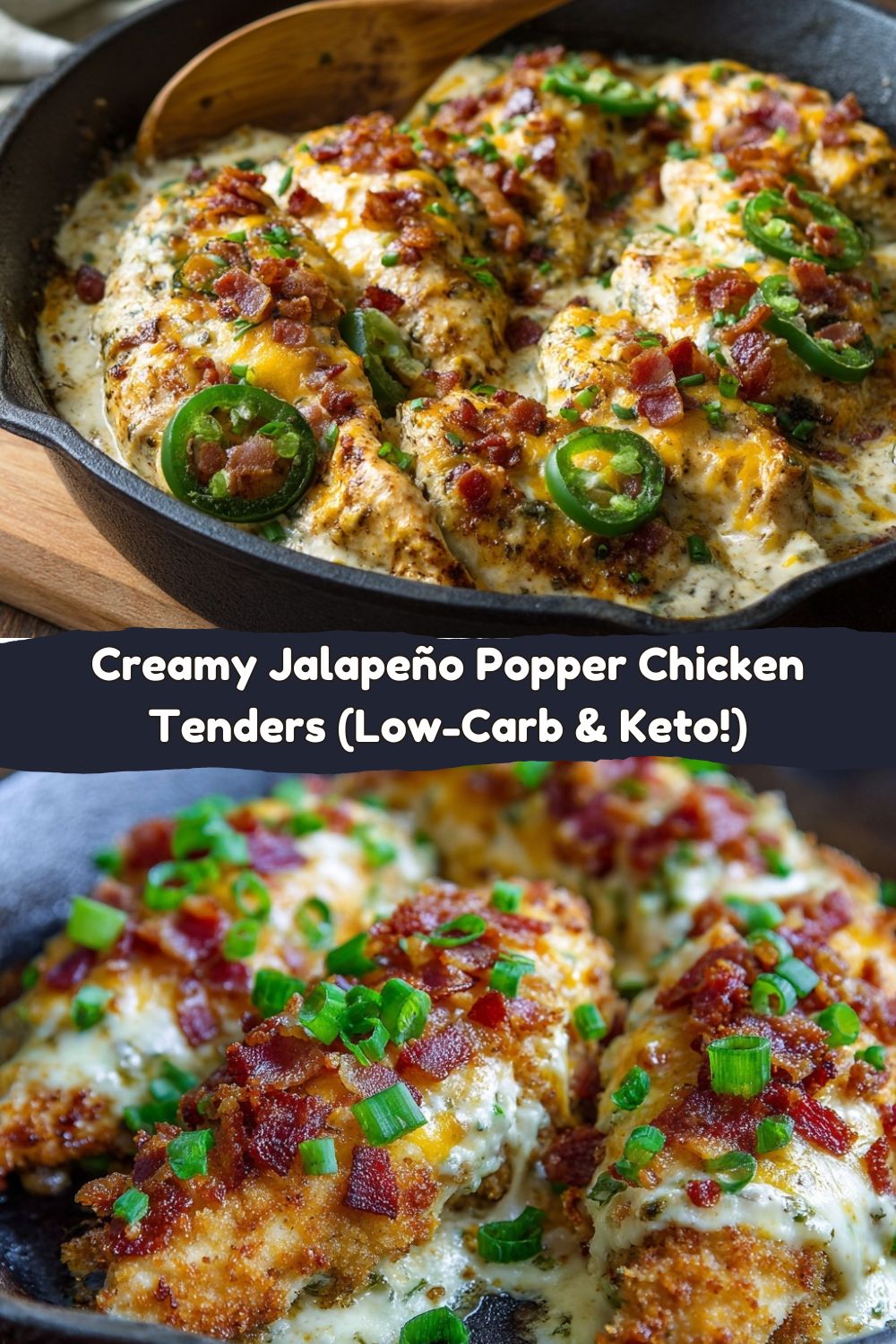 Creamy Jalapeño Popper Chicken Tenders 