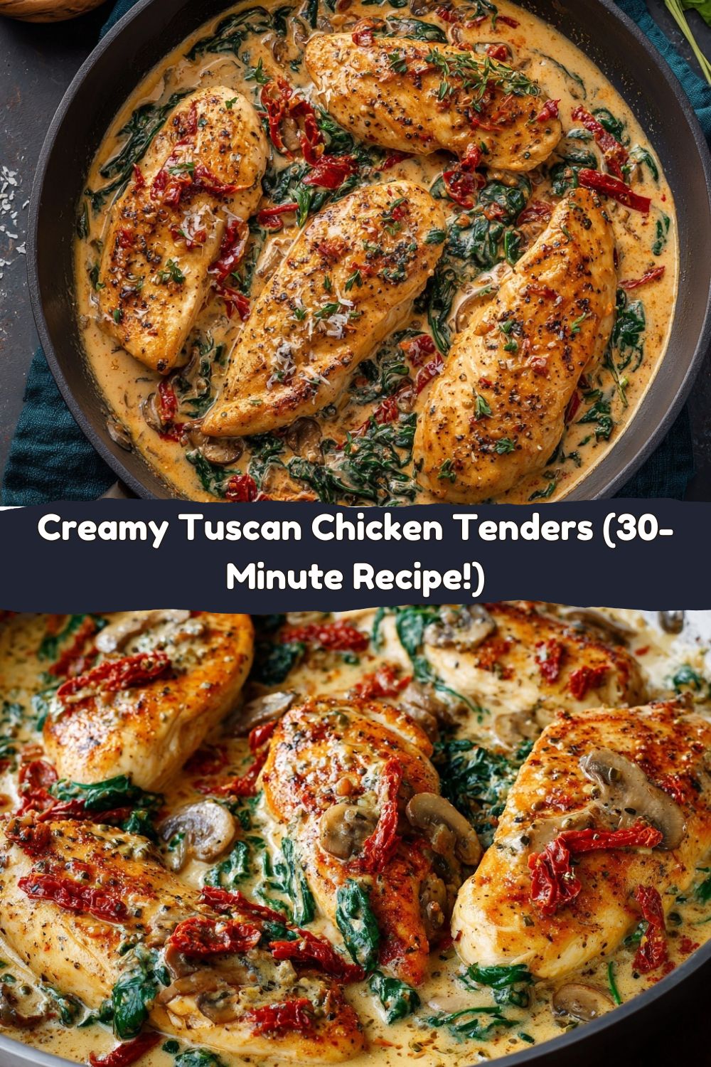 Creamy Tuscan Chicken Tenders