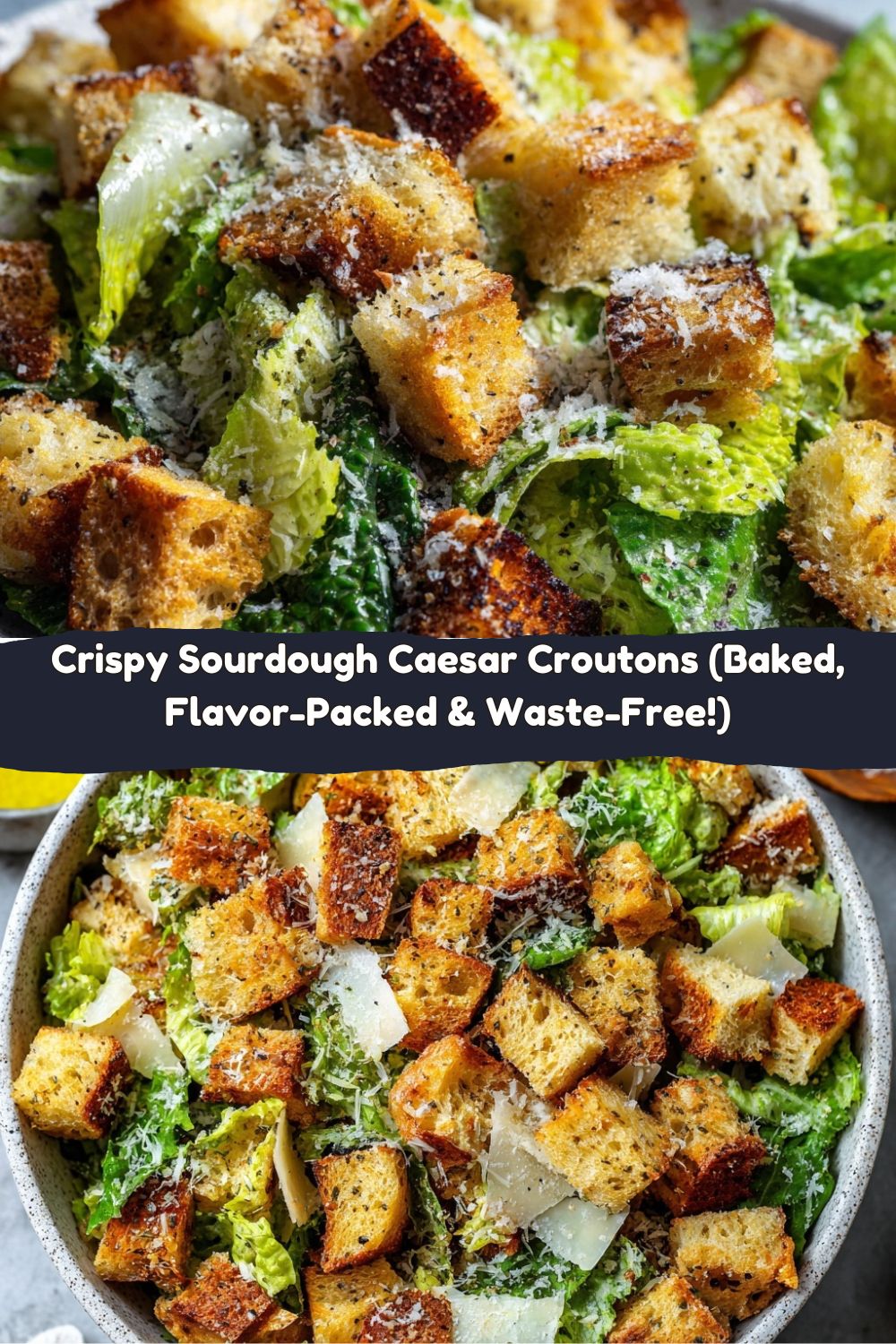 Sourdough Caesar Croutons (Healthier)