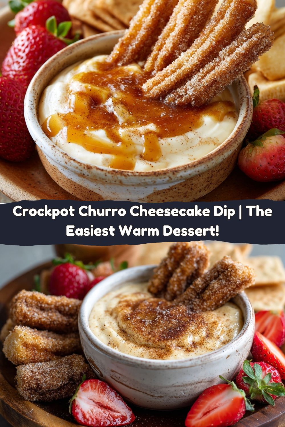 Crockpot Churro Cheesecake Dip