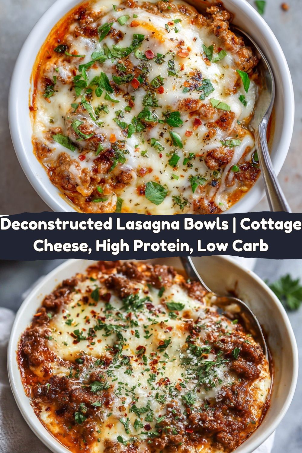 Cottage Cheese Lasagna Bowls