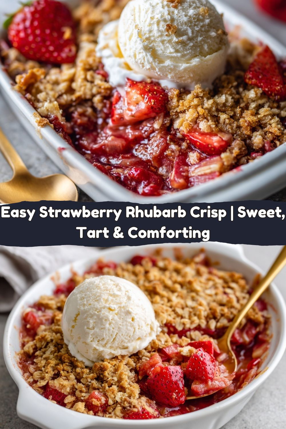 Strawberry Rhubarb Crisp