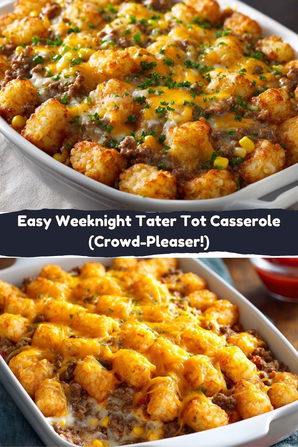 Classic Tater Tot Casserole with Ground Beef