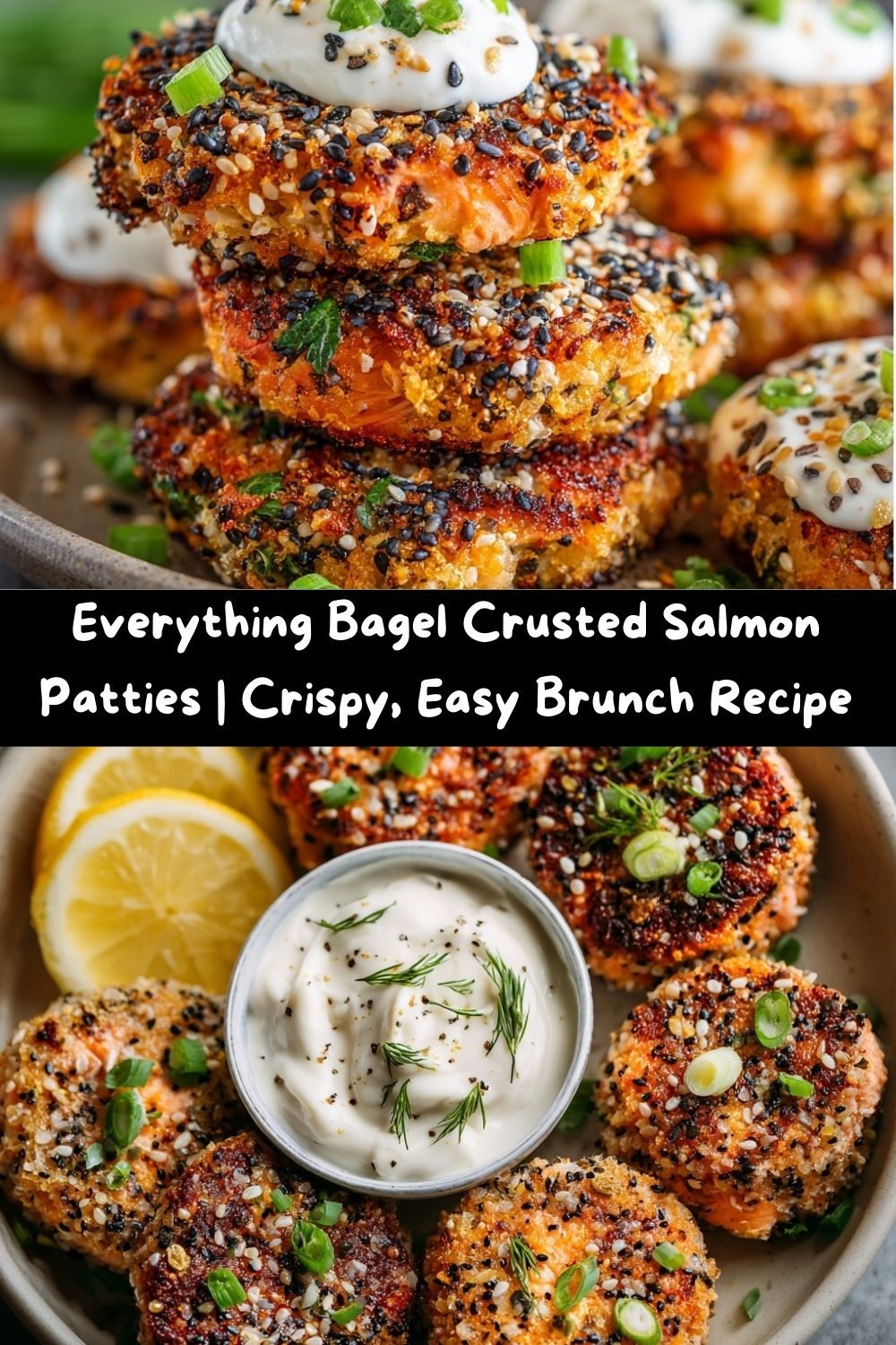 Everything Bagel Crusted Salmon Patties