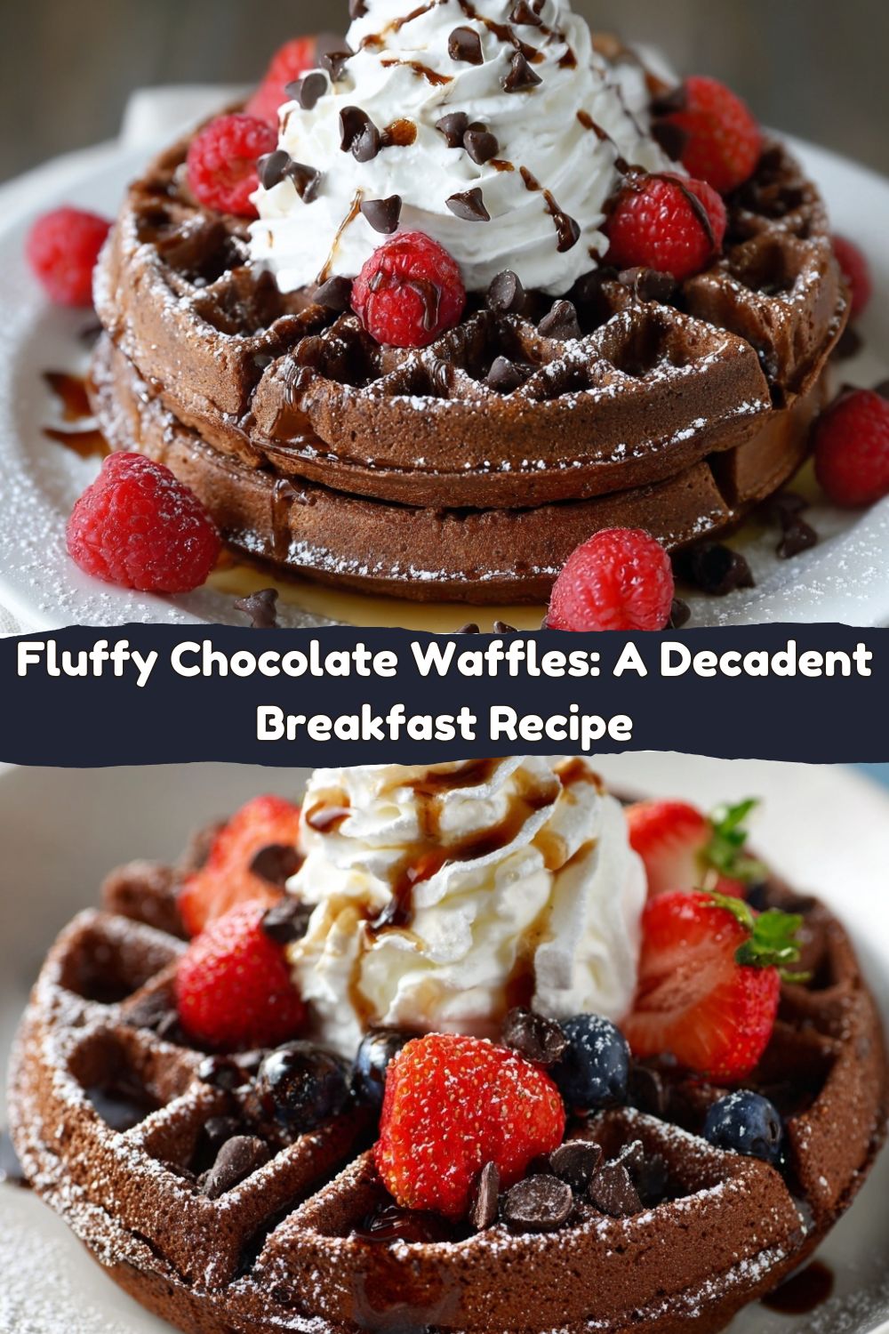 Fluffy Chocolate Waffles