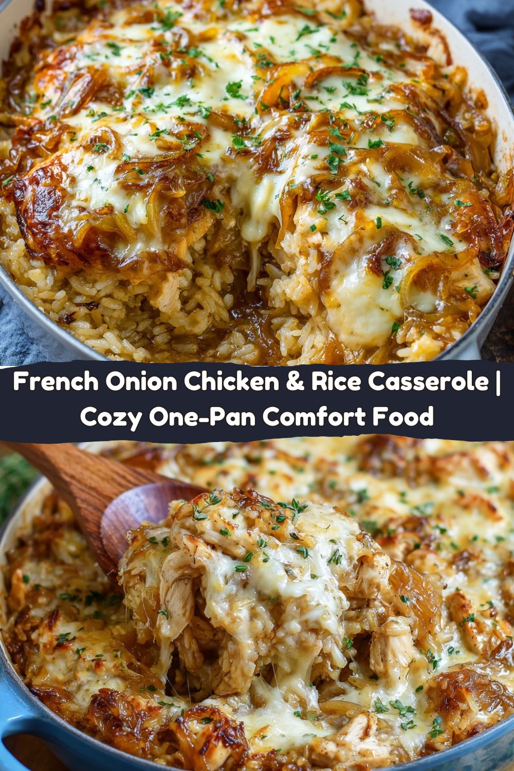 French Onion Chicken & Rice Casserole