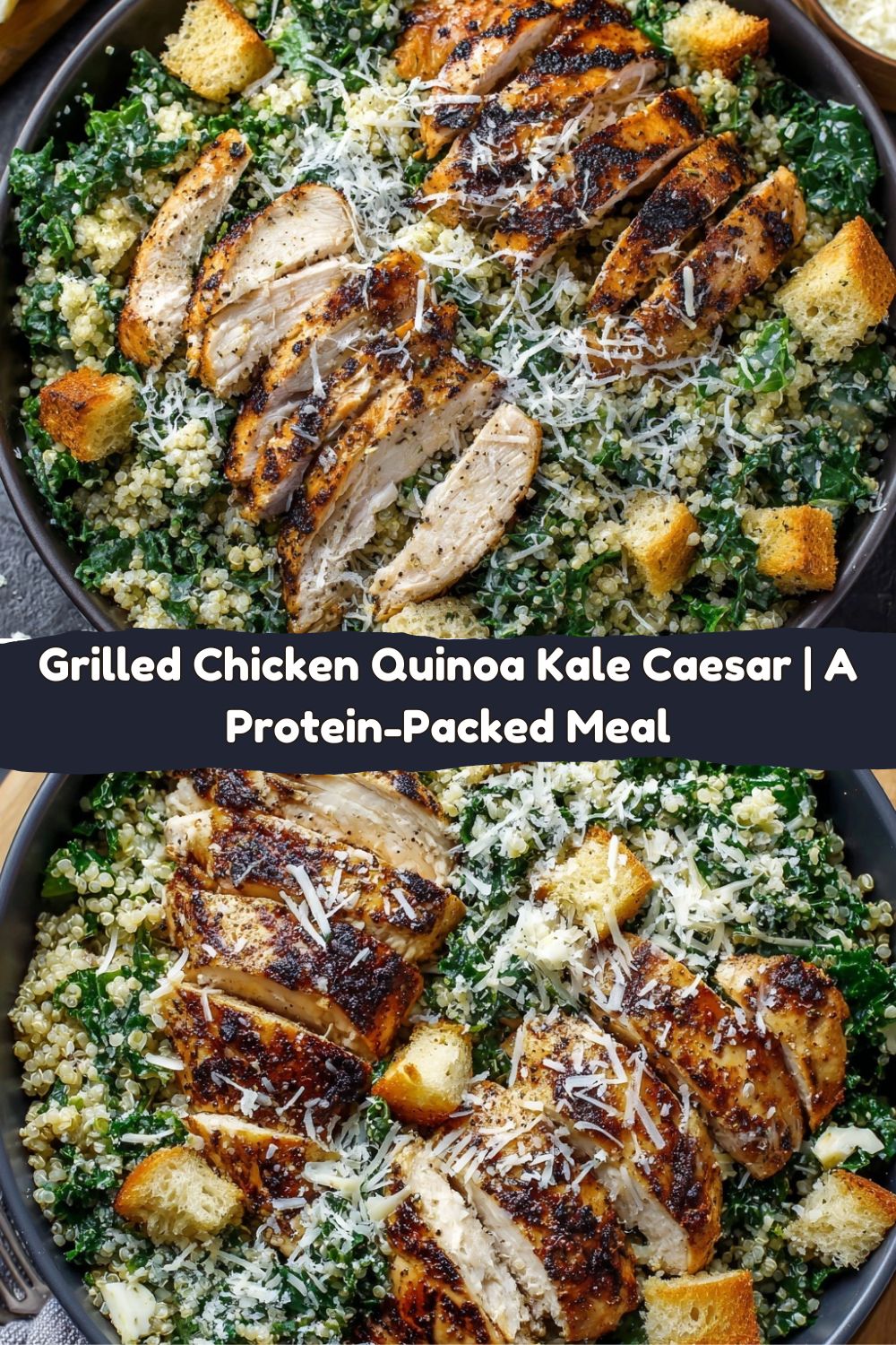 Grilled Chicken Quinoa Kale Caesar