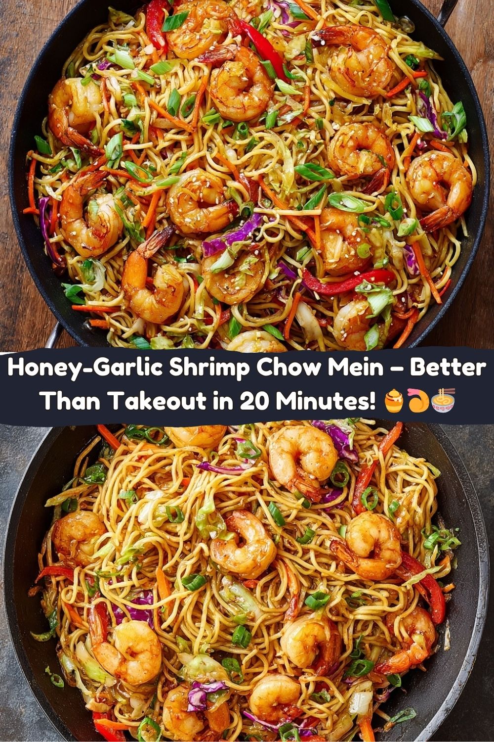 Honey-Garlic Shrimp Chow Mein