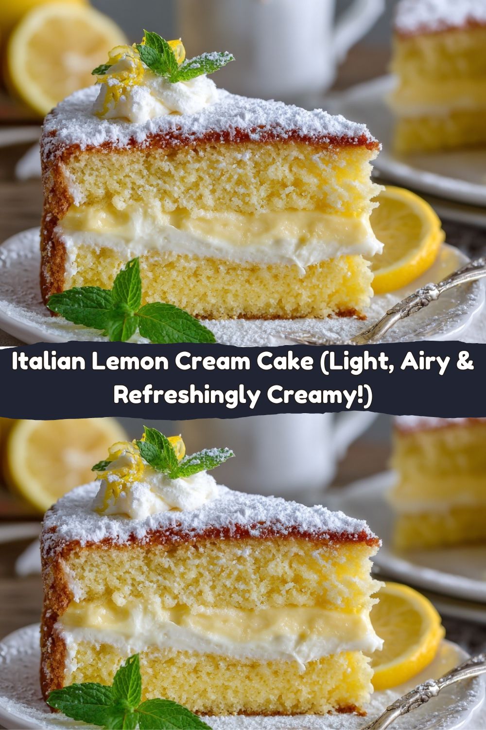 Italian Lemon Cream Cake