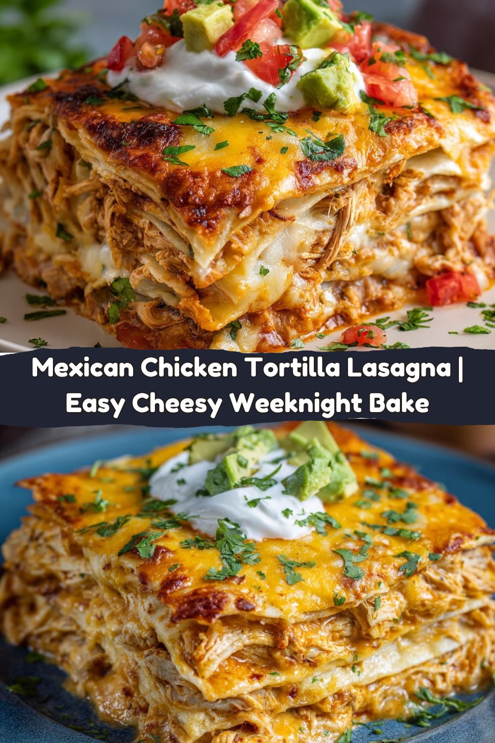 Mexican Chicken Tortilla Lasagna