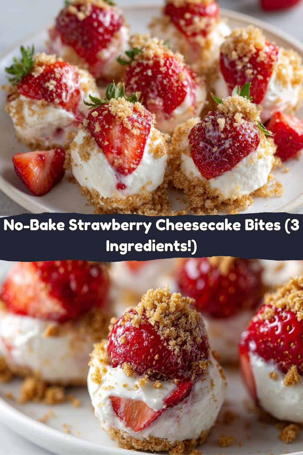 Strawberry Cheesecake Bites